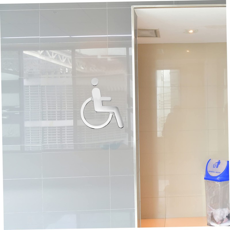 Gatuida 2pcs Elevator Sign for Disabled Toilet Sign for Disabled