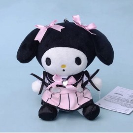 Sanrio My Melody Gothic Plush Keychain 12cm New