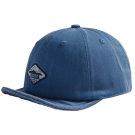 Laquest Men's Short Brim Cap, Umpire Cap, Washed, Short Brim, Cotton, Short Brim, blue