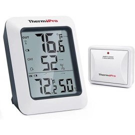 Thermopro TP60 Digital Hygrometer Indoor Outdoor Thermometer Wireless 500F Range