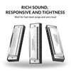 Focusound Blues Harmonica, Multi-Tone Options, 10 Holes 20 Notes, Quick