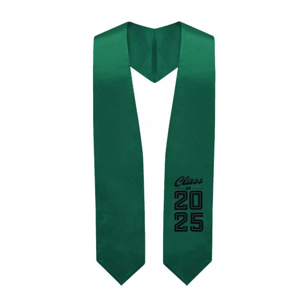 Endea Graduation Hunter Green Class of 2025 Graduation Stole/Sash