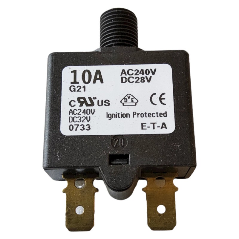 ETA Circuit Breaker, Push To Reset, Single Pole, AC240V, DC28V,