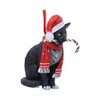 Nemesis Now Candy Cane Cat Hanging Ornament (LP) 9cm, Red,