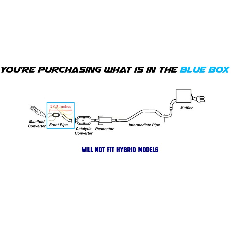 Exhaust Front Pipe Compatible for 2010-2011 Mercury Milan 2.5L |