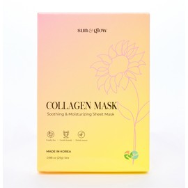 SUN  GLOW Sun Glow Mascarilla Vegana de Col geno con Elementos