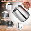 Irenare 2 Pcs Milk Frothing Pitcher 12 Oz and 20
