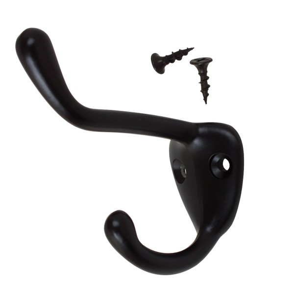 GlideRite Hardware 7014-MB-25 Large 3 x 3 inch Robe/Coat/Hat Hooks