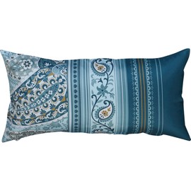 Erwin Müller Maco Satin Cushion Cover 40 x 80 cm Blue