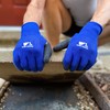 Men's Coated Grip Work Gloves with Latex Coating, Large (Wells