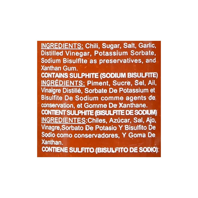 Hot Chili Sriracha Sauce 30.6 oz