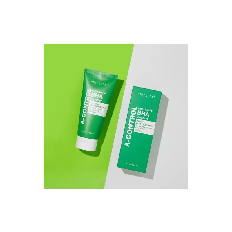 Nine Less Espuma Exfoliante A-control Heartleaf Bha 120ml Momento De