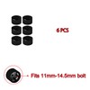 Motorcycle Bolt Covers Head Bolt Toppers Caps Black Kit for