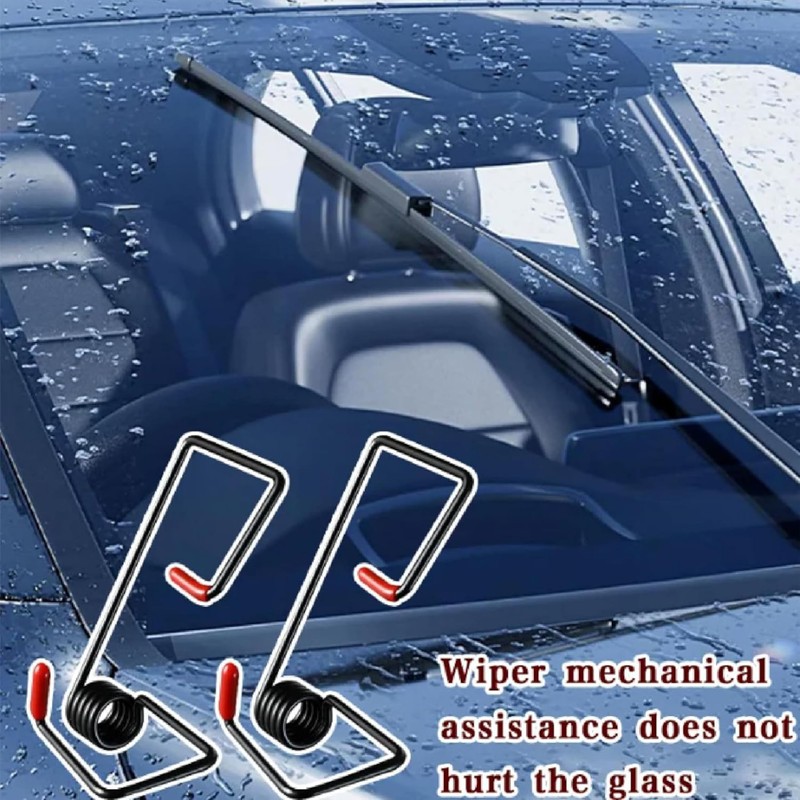 2Pcs Windshield Wiper Arm Pressure Spring Booster Set - Enhance