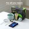 TEANAGOO 7 Pcs Matcha Whisk Set Blue, Ceramic Matcha Set,