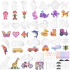 23PCS Fuse Beads Kit, 5mm Animal Pegboard Set with Templates