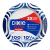 Dixie Ultra, Large Paper Plates, 10 Inch, 100 Count, 3X