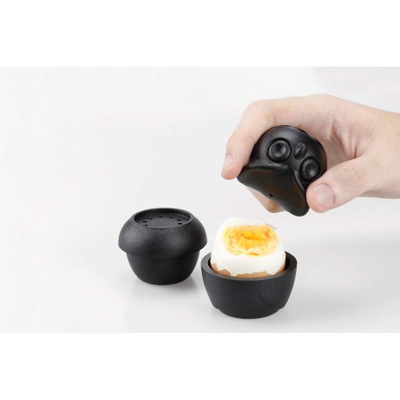 QUALY Salt and Pepper Shaker and Egg Cup in One.