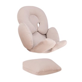 JYOKO Kids Seat Reducer Anti-Allergic Universal Baby 100% Cotton (Beige, Includes Head, Body and Back Support, Pack of 3)