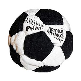 DIRTBAG PT Pro 32 Panel Footbag Hacky Sack, Flying Clipper Original Design, Steel Pellet Filled for Maximum Control Handsewn - Black/White.