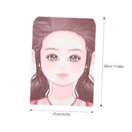 TEHAUX Reusable Face Makeup Practice Mold Washable Pet Face Painting Template for Artists for Skill Improvement and Makeup Application Portable Tool for Creative Fun