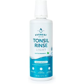 Everest Oral Care Natural Tonsil Stone Mouthwash, Fight Bad Breath & Dry Mouth Light-Spearmin