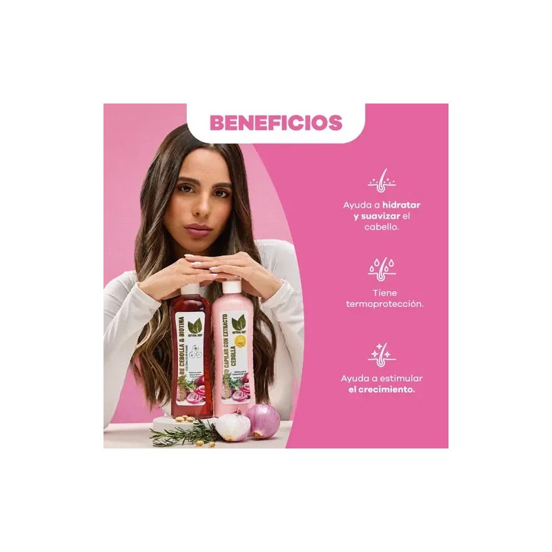 Tratamiento Capilar Con Cebolla Natural Sant 500ml Reparador