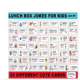 50 Joke Cards for Kids - Lunchbox Notes - BC08