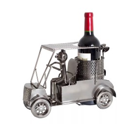 BRUBAKER Wine Bottle Holder 'Golfer In A Golf Cart' 7053
