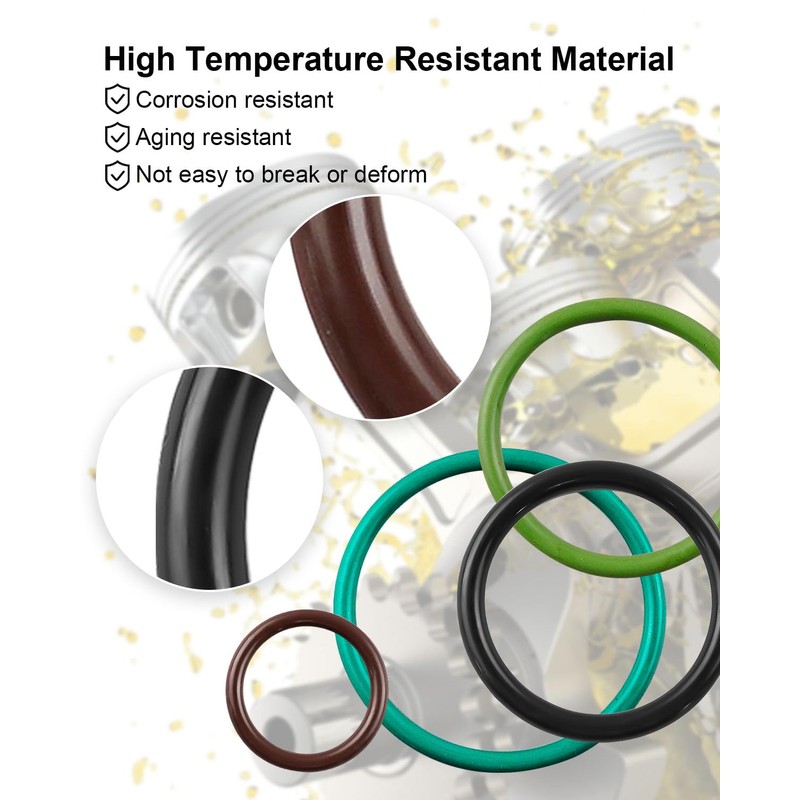 6 Pcs Injector O-ring Seal Kit Fits for Detroit Diesel
