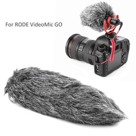 Microphone Furry Windscreen, Outdoor Windshield Microphone Windshield for VideoMic GO Microphone, Suitable for Outdoor Recording