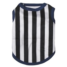 Petitebella Straight Stripes Puppy Dog Shirt (Black/White, XXX-Large)