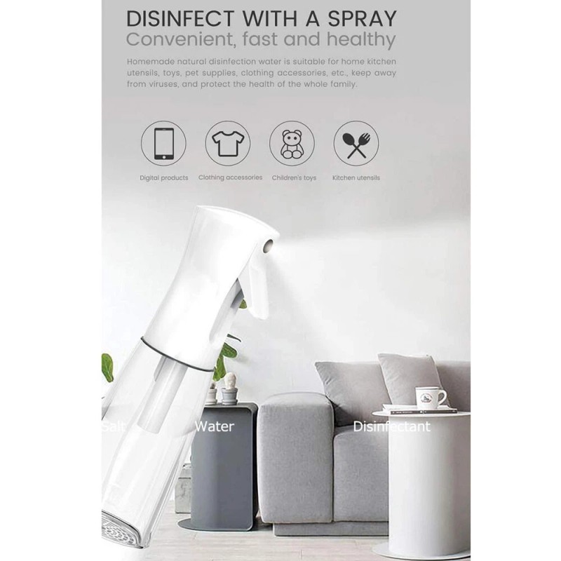 Wophone Portable Detergent Maker Spray Generator 500ml/17oz Sodium Hypochlorite Machine