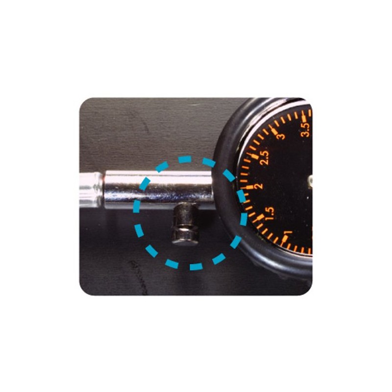 Rough & Road PR121 Power Stainless Steel Hose Air Gauge