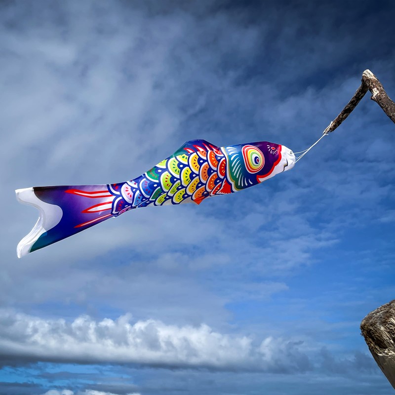 In the Breeze Spectrum Koi Fish Windsock, 3-Feet,Rainbow,4117