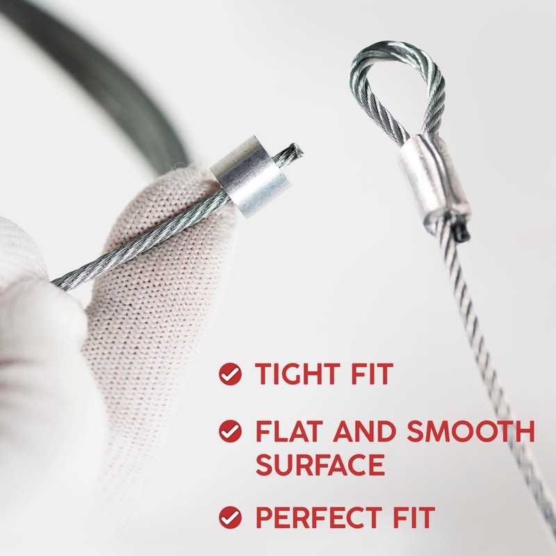 2 Pack 13.5 FT Garage Door Cable Torsion Spring Wire,