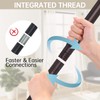 BRIOFOX Shower Curtain Rod Adjustable 18-64 Inch, Stainless Steel Spring
