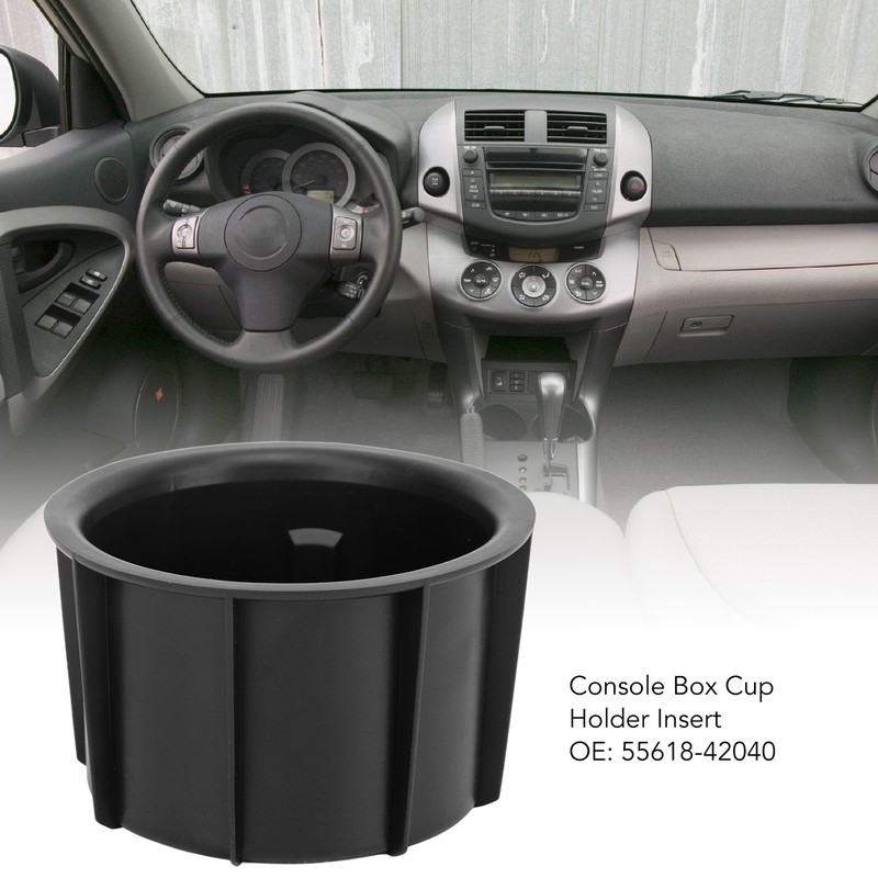 2PCS Console Box Cup Holder Insert 55618‑42040 Replacement For Rav4