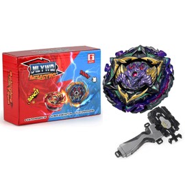 mlywd Bey Battling Tops Burst SuperKing, Bey Blade Launcher and Grip Battle Game Set Right Spin DB Layer System Gyro Toys Set Presentes para Crianças Meninos, B-175