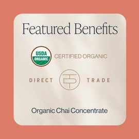 Rishi Tea Masala Chai Latte - Organic Black Tea Concentrate, Easy-to-Serve Hot or Iced Chai Mix - 32 fl oz Carton, 8 Servings (Pack of 3)