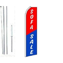 SOFA SALE Swooper Flag With Complete Hybrid Pole set