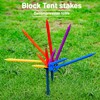 12 PCS Tent Stakes,AVOFOREST Heavy Duty Camping Stake Sturdy Novelty