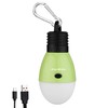 EverBrite Rechargeable Camping Light, 3 Modes with Clip Hook, Green