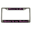 Blessed by God Spoiled by My Husband Stainless Steel Chrome