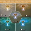 Luafac Vintage Glass Flush Mount Ceiling Light - 2 Pack，7.9