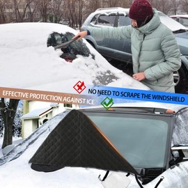 Fgtagtal Windshield Snow Cover Fit for Hummer H3 2005-2009, Front Windshield Cover for Ice and Snow, Auto Extra Thick Windshield Ice Cover Protects Windshield Wipers from Rain, Sun, Frost(Fit for H3)