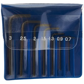 Laser 3403 Miniature Hex Key Set 7pc, Chrome