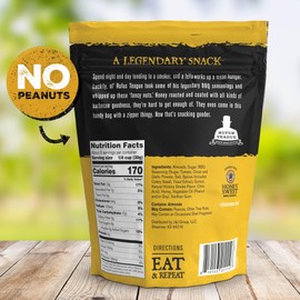 Rufus Teague BBQ Almonds - Smoky, Sweet & Crunchy Honey Roasted Nuts, 9 oz Resealable Pouch for Freshness, 3 Pack