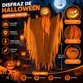 Fantasmas Colgante Luz Sonido Halloween Decoracion Exterior