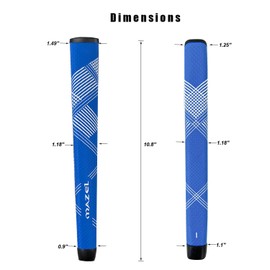 MAZEL Ultra Light Golf Putter Grip for Men, Non-Slip Pattern, Comfortable Feel and Excellent Push for Golfer (Blue)